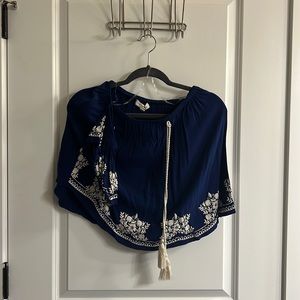 Cute crop top off the shoulder top